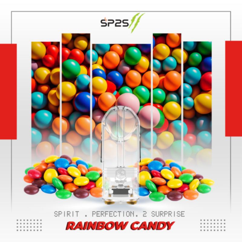 彩虹糖 sp2s電子煙透明煙彈